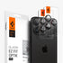 AGL05205 - iPhone 14 Pro / 14 Pro Max Optik Pro Lens Protector in black showing the device